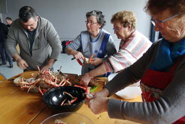 Iconographie - Préparation de la salade d'araignées de mer