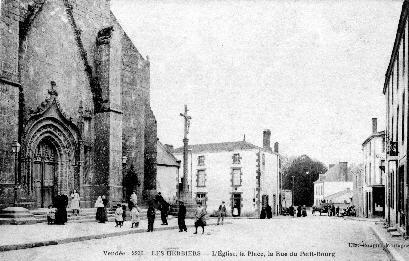 Iconographie - L'église, la rue du Petit-Bourg