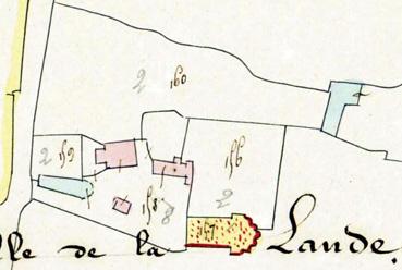 Iconographie - La Lande en Beauchêne - Extrait du plan cadastral napoléonien