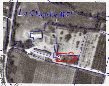 Iconographie - La Lande en Beauchêne - Plan de la chapelle