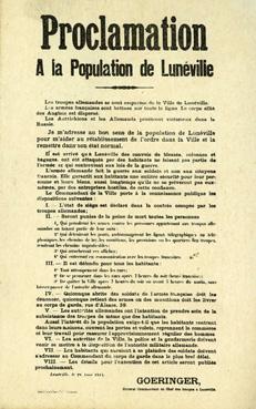 Iconographie - Proclamation à la population