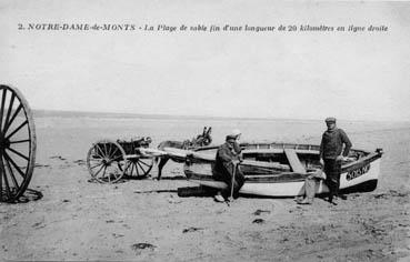 Iconographie - La plage de sable fin d'une longueur de 20 km...