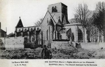 Iconographie - L'église détruite par les Allemands