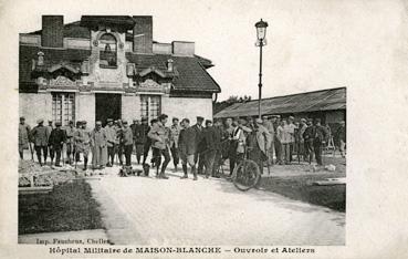 Iconographie - Hôpital militaire de la Maison-Blanche - Ouvriers et ateliers