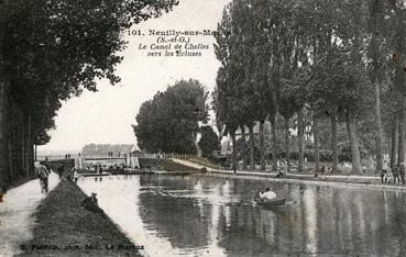 Iconographie - Le canal de Chelles vers les écluses