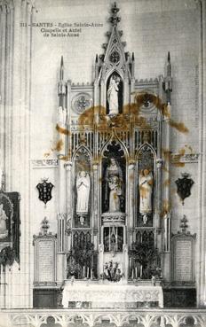 Iconographie - Eglise Sainte-Anne - Chapelle et autel de Sainte-Anne