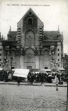 Iconographie - L'église Saint-Similien et le marché