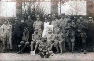 Iconographie - Blessés à l'Hôpital militaire de la Maison-Blanche