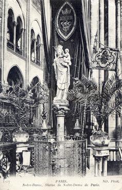 Iconographie - Notre-Dame - Statue de Notre-Dame de Paris