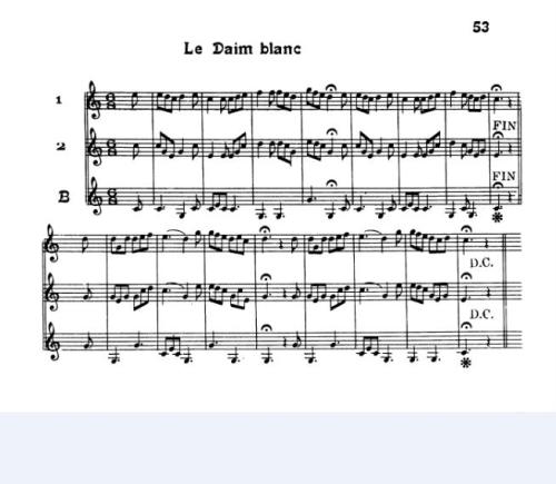 Partition - Daim blanc (le) 