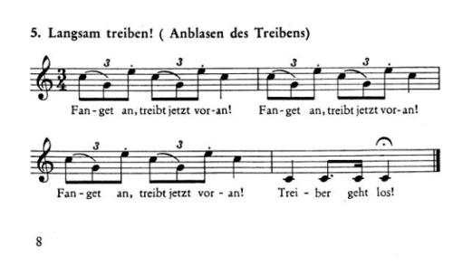 Partition - Langsam treiben - Battue Lente 