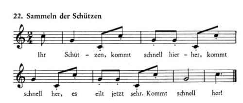 Partition - Sammeln der Schutzen - Rassemblement des tireurs 