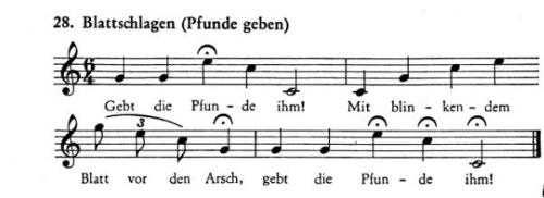 Partition - Blattschlagen (Pfunde geben) - Sonner 