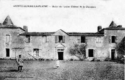 Iconographie - Restes de l'ancien château de la Chevalerie