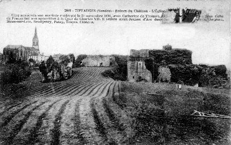 Iconographie - Ruines du château - l'église