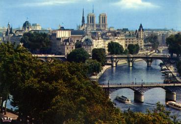 Iconographie - Perspective sur la Seine et l'Île de la Citée