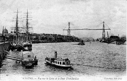 Iconographie - Vue sur la Loire et le pont transbordeur