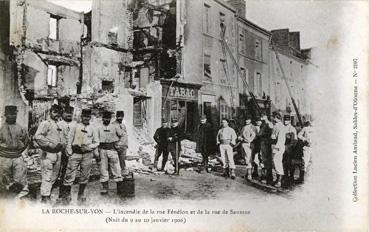 Iconographie - L'incendie de la rue Fénélon et de la rue de Saumur