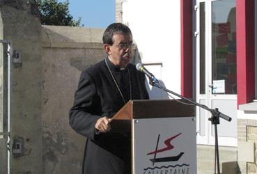 Iconographie - Inauguration de l'école Sainte Marie - Alain Castet, évêque de Luçon
