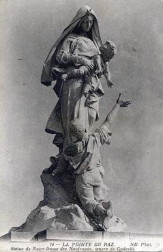Iconographie - La Pointe du Raz - Statue de Notre-Dame des Naufragés