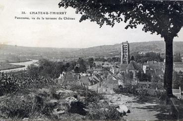 Iconographie - Panorama, vu de la terrasse du château