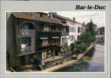 Iconographie - Vieilles maisons sur l'Ornain au pont Notre-Dame