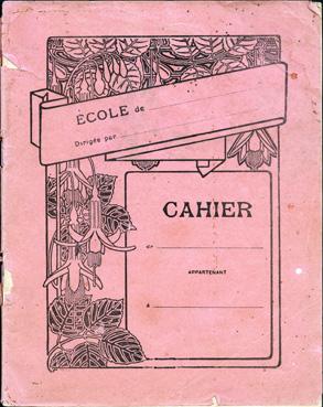 Iconographie - Cahier d'écolière