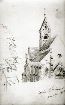 Iconographie - L'église, d'après Alexandre Dugast