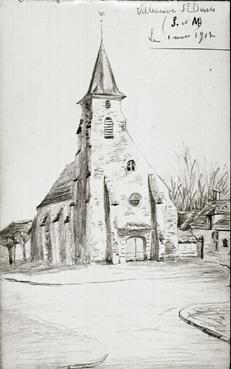 Iconographie - L'église, d'après Alexandre Dugast