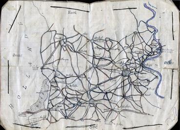 Iconographie - La carte d'Eugène Charrier pour son évasion