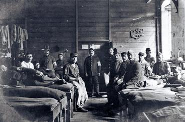 Iconographie - Chambrée de prisonniers du camp de Soltau