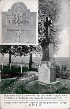 Iconographie - Monument élevé à la mémoire des prisonniers français