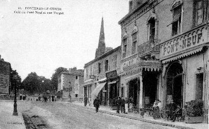 Iconographie - Café du Pont-Neuf et rue Turgot