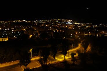 Iconographie - Castelo Branco - Nuit sur la ville vue de l'hôtel Tryp