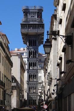 Iconographie - Lisbonne - Ascenseur Elevador de Santa Justa, de 1902