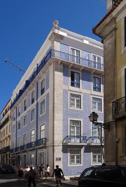 Iconographie - Lisbonne - Immeuble recouvert de faïence