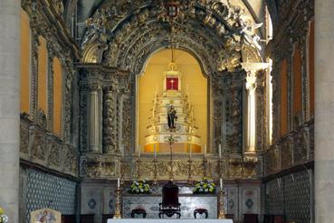 Iconographie - Tomar - L'intérieur de l'église de San Juan Bautista