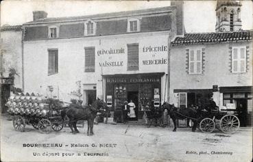 Iconographie - Maison G. Niort - Départ pour la beurrerie