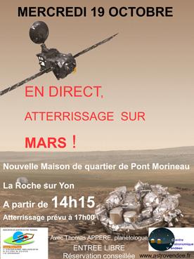 Iconographie - Affiche En direct, atterrisage sur Mars