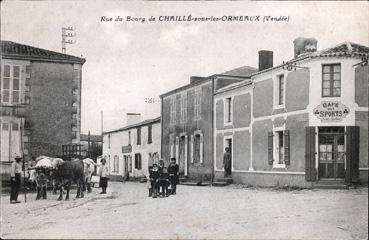 Iconographie - Rue du bourg de Chaillé-sous-les-Ormeaux