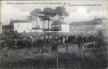 Iconographie - Un jour de foire à Champ-Saint-Père