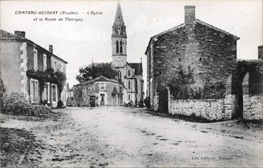 Iconographie - L'église et la route de Thorigny