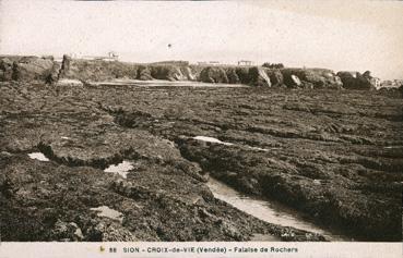 Iconographie - Sion - Falaise de rochers