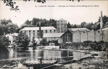 Iconographie - Barrage de l'usine d'Hucheloup sur la Sèvre