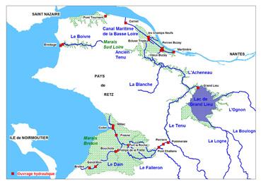 Iconographie - Carte de la zone d'intervention du SAH Sud Loire