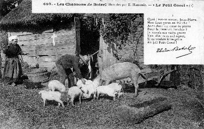 Iconographie - Les chansons de Botrel, "Le Petit Goret"