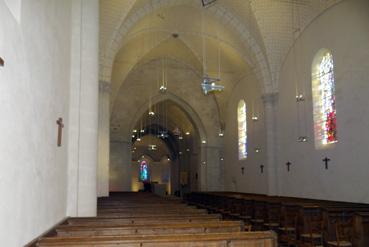 Iconographie - La nef de l'église de Saint-Sauveur