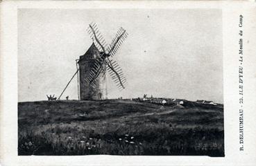 Iconographie - R. Delhumeau - Le moulin du Camp