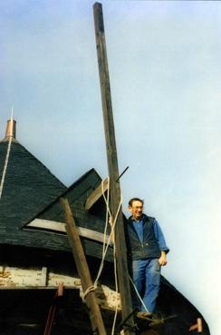 Iconographie - Le moulin du Camp en cours de restauration