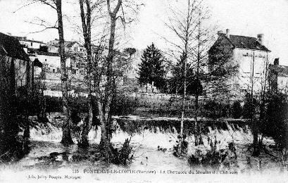 Iconographie - La chaussée du Moulin de Château